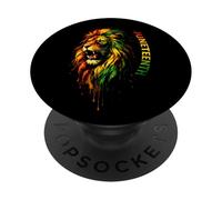 African American Juneteenth Lion of Freedom Celebration PopSockets Adhesive PopGrip