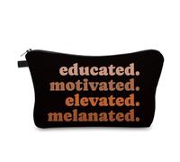 African American Makeup Bag for Purse Afro Black Cosmetic Bags for Women Inspirational Gift Small Funny Cosmetics Pouch Travel Bag Cases for Toiletries Accessories Organizer, Afro -72004, Toiletry Bag