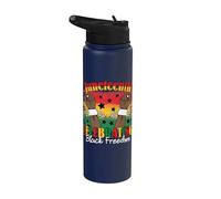 African American Pride Juneteenth Celebrating Black Freedom Stainless Steel Insulated Water Bottle