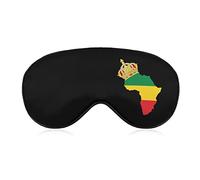 African American Pride Sleep Eye Mask Soft Eye Covers Blocking Lights Blindfold with Adjustable Strap for Travel Nap