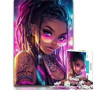 African American Woman Jigsaws 1000 Pieces for Teenagers,Family Game Stress Reliever Difficult Challenge Gifts for Friends And Family (38x26cm)