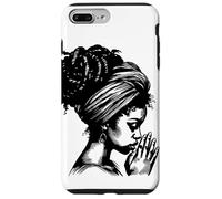 African American Woman Praying Wearing Headwrap Illustration Case for iPhone 7 Plus/8 Plus