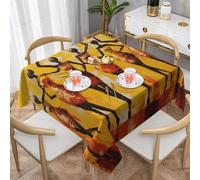African American Woman Square Tablecloth 145x145 cm Traditional Table Clothes Indoor Outdoor Washable Table Covers for Kitchen Wedding Restaurant Buffet Party Decor