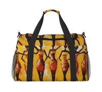 African American Woman Travel Duffle Bag Traditional Gym Overnight Weekender Bag for Men Women Lightweight Carry On Luggage for Workout Holiday