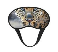 African Animal Leopard Blackout Sleep Mask - Soft Adjustable Eye Mask for Full Light Blocking, Deep Sleep, Travel & Relaxation