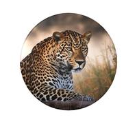African Animal Leopard Button Pins 1 Pc, 2.4 Inch Round Button Badges Metal Personalized Picture Photo Pin Buttons Kit For Craft Supplies Christmas Diy Party Projects, 12 PCS, One Size