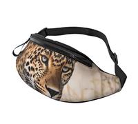 African Animal Leopard Fanny Pack for Men Women Fashion Running Waist Packs Waterproof Crossbody Bags Everywhere Belt Bag with Adjustable Strap Sports Hip Pack for Travel Wallet