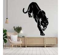 African Animal Leopard wall Sticker Children's Room Home Decoration Mural Bedroom Living Room Sticker Black