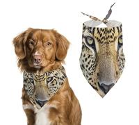 African Animal LeopardPet Scarf Dog Bandana for Small Medium Large Exquisite Unique Cat Dogs Kerchief Premium Fabric Cute Triangle Cat Dogs Bibs Scarf