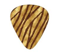African Animal Skin Stripes Ochre,12 Pcs Guitar Pick,3 Different Thickness Plectrums for Acoustic Guitar Bass Ukulele (0.46mm 0.96mm 0.71mm)