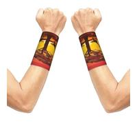 African Animal Sunset Print Carpal Tunnel Wrist Support Comfortable Wrist Guard Sweat Band