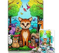 African Animals 1000 Pieces Jigsaw Puzzle For Adults Teens,Help The Brain Exercise Addictive Toys to Cultivate Patience Unique Challenge Game 38x26cm
