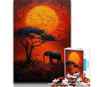 African Animals Adult Jigsaws 1000 Pieces Difficult,Learning Educational Toys Family Games Gifts for Friends And Family 38x26cm
