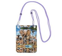 African Animals Compact And Lightweight Printed Messenger Bag Is Suitable For Daily Travel, Commuting And Shopping