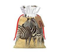 African Animals Hemp Bundle Gift Bag,Christmas Bags Holiday Wrapping Bag For Christmas Party