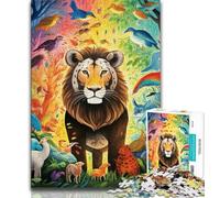 African Animals Jigsaw Puzzles for Adults 1000 Piece,Challenging Game Toys Every Piece Is Unique - Challenging Family Fun Game 38x26cm