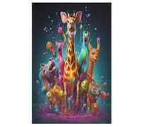 African Animals Jigsaw Puzzles for Kids 1000 Pieces 3d Wooden Puzzle Decompression Game for Adults Women Girl Educational Game Toys 78×53cm