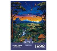 African Animals Jigsaw Puzzles Puzzles for Adults Kids. 1000 Pieces Impossible Challenge Toy Educational Games Home Decoration for Educational Games Gifts 70x50cm/1000pcs