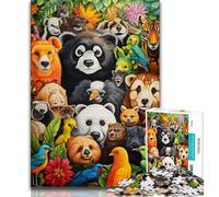 African Animals JigsawPuzzle 1000 Pieces for Adults,Challenging Game And Family Play for Is Ideal As A Gift for The Whole Family (50x75cm)