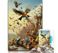 African Animals JigsawPuzzle 1000 Pieces for Adults,Challenging To Complete But Fun And Humorous with Matching Poster And Trivia Sheet (50x75cm)