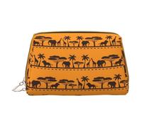 African Animals Makeup Organizer, Travel-Friendly Toiletry Pouch for Cosmetics, Skincare, Accessories