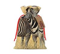 African Animals Print Charming Gift Bag,Cloth Gift Bags With Drawstring,Perfect For Small Gifts And Jewelry