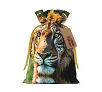 African Animals Print Stylish Drawstring Pouches,Reusable Drawstring Gift Bags,Perfect For Holiday And Party