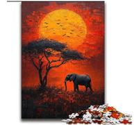 African Animals Puzzles for Adults Teens 2000pc Puzzle, Staycation Kill Time Every Piece Is Unique - Challenging Family Fun Game (70x100cm)