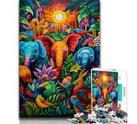 African Animals Puzzles for Teenagers Teens 1000pc Puzzle,Decompressing Intellectual Educational Toy Secret Santa Gifts 38x26cm