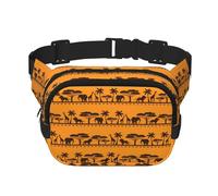African Animals Unisex Fashion Waist Packs, Stylish Fanny Packs for Workouts, Running, Traveling, and Hiking