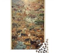 African Animals Wooden Jigsaw Puzzle for Adults Fun 1000 Piece Education Game Home Decoration Stress Relief Toy Toy Intellectual Game Relaxation And Intelligence 1000pcs (75x50cm)