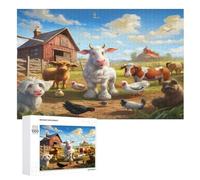 African Animals Wooden Jigsaw Puzzles for Adults Hard Poster Puzzle 1000 Piece Precise Interlocking Educational Game Toys （75×50cm）