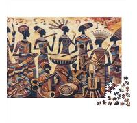 African Art in Tanzania Rätsel Für Erwachsene || 1000pcs (75x50cm) Puzzles Lernspiele Home Decor Puzzles