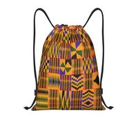 African Art Symbols Women Men Drawstring Backpack Durable Swimming Bags Waterproof String Backpack For Climbing Picnic Holidays Yoga