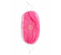 African Bath Nets - Exfoliating Body Scrub Net for Shower & Bath | Reusable Long Mesh Sponge for Gentle Skin Exfoliation, Cleansing & Smooth Skin | Vibrant Colours (Pink)