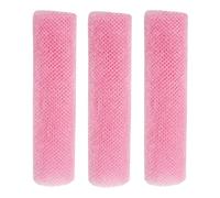 African Bath Sponge, Long Net Bath Sponge - Plus Bath Towel for Skin Nylon Mesh with Net Scrubber, 3 Pieces Dead Skin Removal Bath Sponges