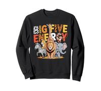 African Big Five Energy Safari Exotic Animals Wildlife Sweatshirt