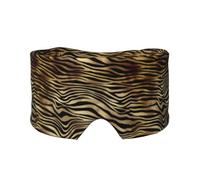 African Black Gold Zebra Animal Skin Sepia, Full Eye Covers Light Blocking Eye Mask Sleep Eye and Ear Muffs