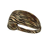 African Black Gold Zebra Animal Skin Sepia,Sports Sweatband for Unisex Multi Headband Elastic Exercise Hairband
