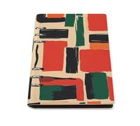 African Black History Month Pattern A5 Notebook Refillable 6 Ring Binder Note Book 90 Pages for Travel Journal