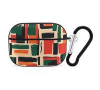 African Black History Month Pattern Compatible with Airpod Pro Case Cover Skin with Keychain
