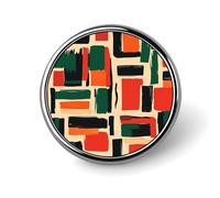 African Black History Month Pattern Cute Lapel Brooch Pins Badge Metal Round Jacket Hat Bag Accessories Jewelry