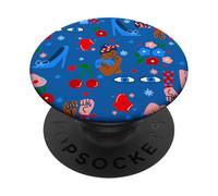 african black rosie the riveter rockabilly whimsical ww2 PopSockets Adhesive PopGrip