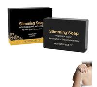 African Black Soap & Dead Sea Magnesium Soap Bundle - Natural Detox & Slimming Body Wash - Cellulite Reduction, Metabolism Boost with Shea Butter - Vegan Weight Management Skincare