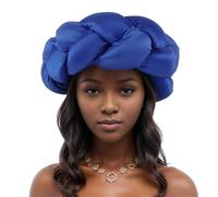 African Braided Headband Big Headband Nigerian Turban Cap Wedding Party Hair Styling Band Adjustable Hat