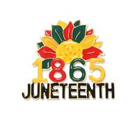 African Brooches for Women Juneteenth Africa Map Queen Brooch Pins 1865 Sunflower Black History Month Brooches Juneteenth African Jewelry Accessories Outfits Gifts, Metal, rhinestone