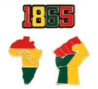 African Brooches for Women Juneteenth Brooch Pins Enamel Black History Africa Map Brooches Black Queen Power Fist Lapel Pins Black History Month Juneteenth African Jewelry Accessories Outfits Party