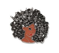 African Brooches for Women Juneteenth Brooch Pins Enamel Black History Africa Map Brooches Black Queen Power Fist Lapel Pins Black History Month Juneteenth African Jewelry Accessories Outfits Party