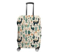 African Camels Animals Cactus Travel Luggage Cover Washable Suitcase Cover Baggage Protector Covers for Women Men S