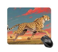 African Cheetah Mouse Pad - Non-Slip Rubber Base Ultra-Thin Desk Mat Waterproof & Portable Mousepad for Gaming, Office, Design 25 * 30cm